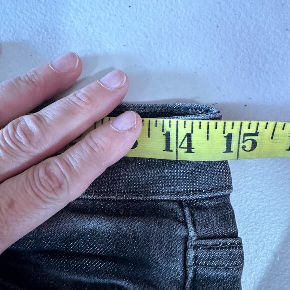 Judy Blue Destroyed Bleach Splatter Boyfriend Fit Black Jean Size 5 / 27 Womens - Picture 8 of 9